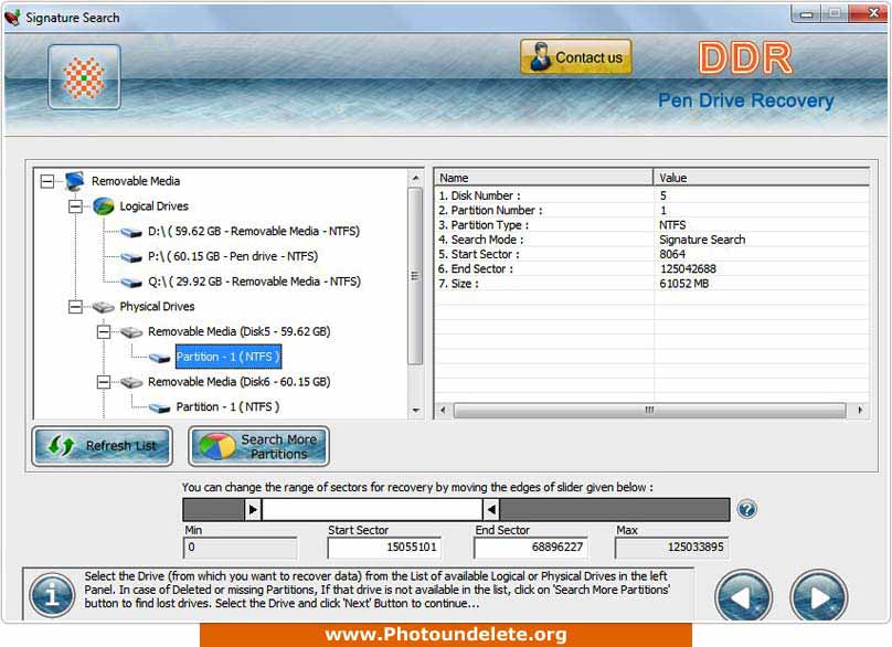 USB Drive Undelete Software screenshot