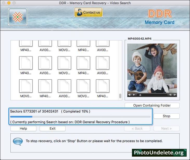 Scanning process