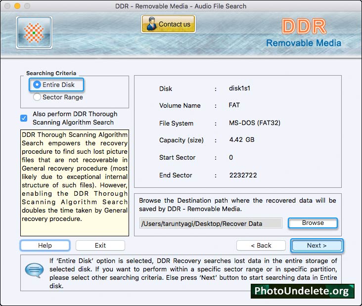 Searching Criteria