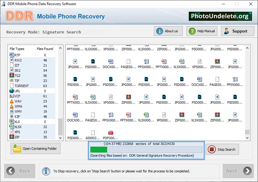 Disk scanning process