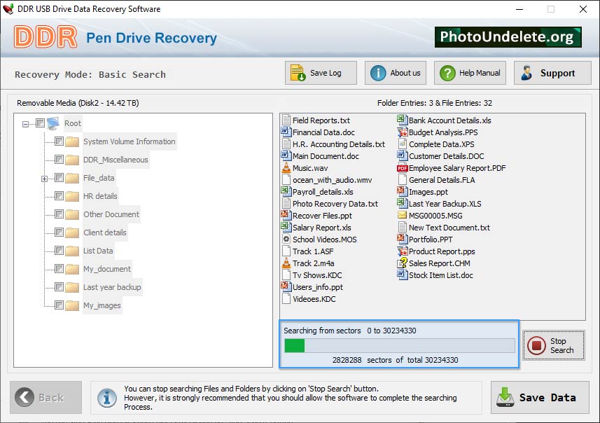 File seraching process